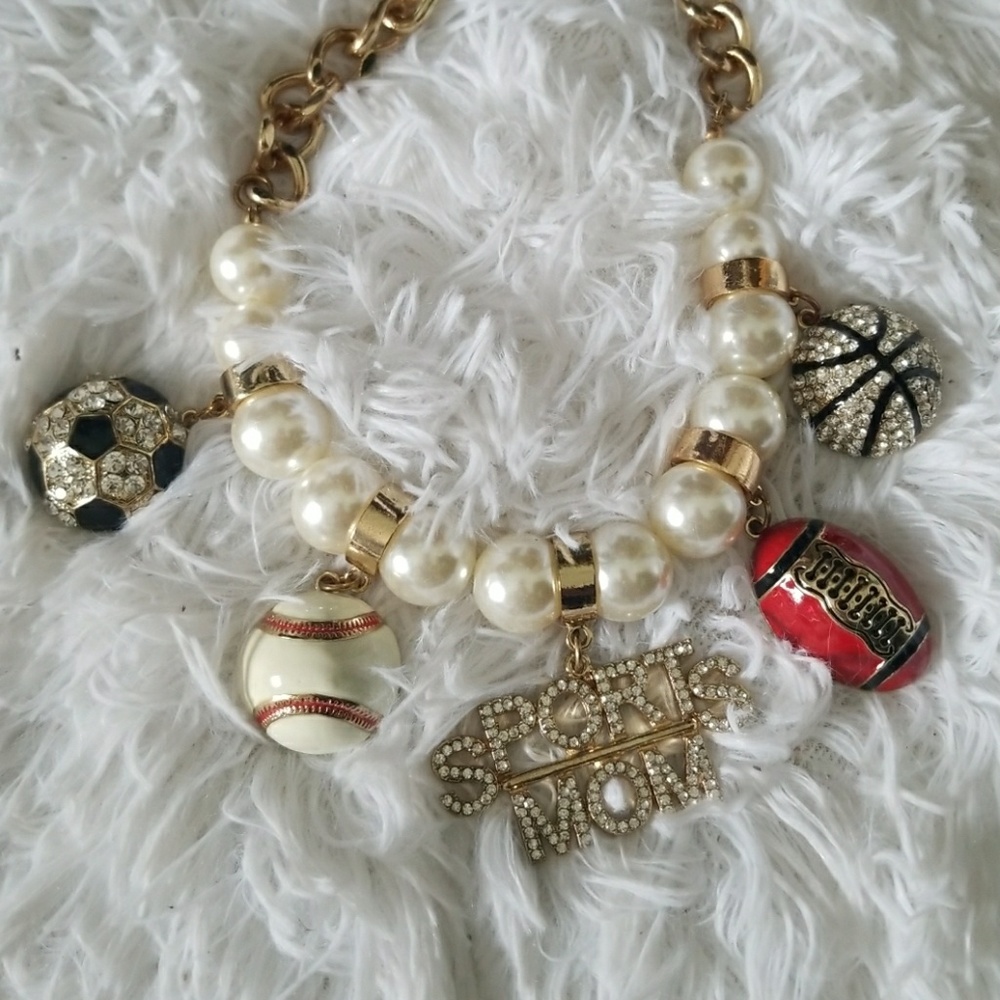 3 Pieces Pearl Choker Necklace & Bracelet Set
